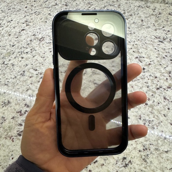 NWOT iPhone 15 Pro Cell Phone Case - 360 degree protection, Blue Titanium - Picture 7 of 13